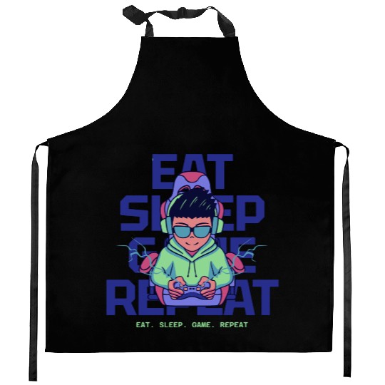 design Level Up Tees Kitchen Aprons