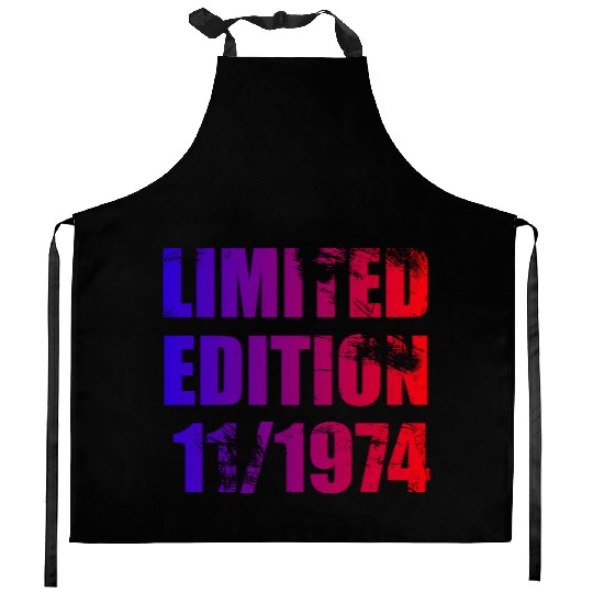 50th birthday Limited Edition 11/1974 Kitchen Aprons