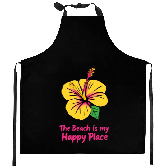 Hibiscus Harmony Kitchen Aprons