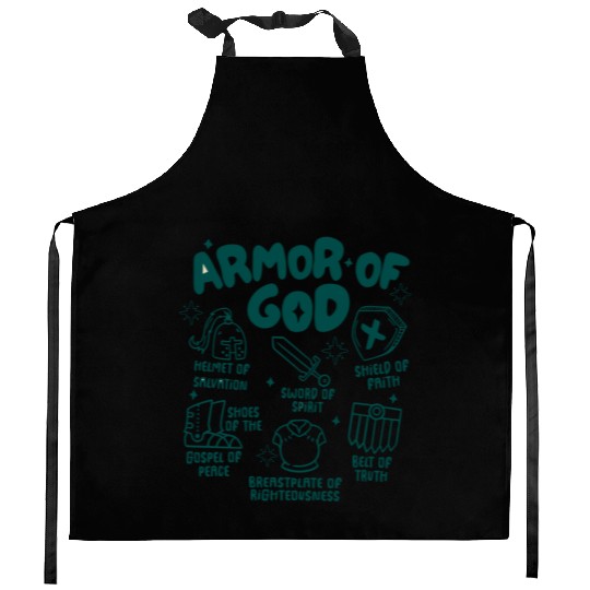 Armor of God Kitchen Aprons