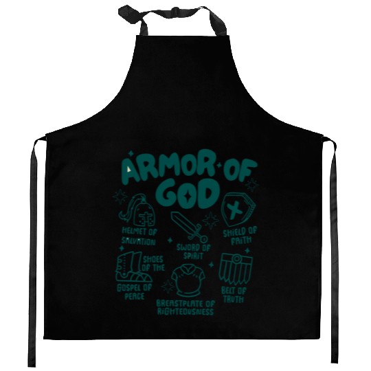 Armor of God Kitchen Aprons