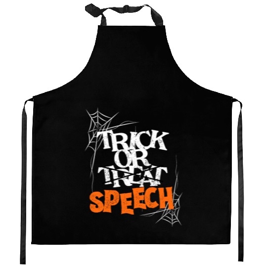 Trick Or Speech Halloween Speech Therapy SLP Kitchen Aprons