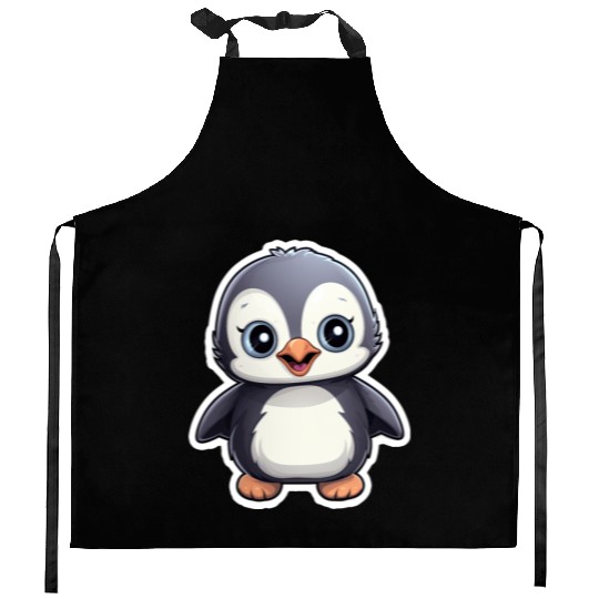 Penguin Famila, Cute Penguin, Penguin logo Kitchen Aprons