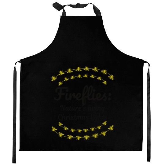Fireflies Firefly Lightning Bug Insect Christmas Kitchen Aprons