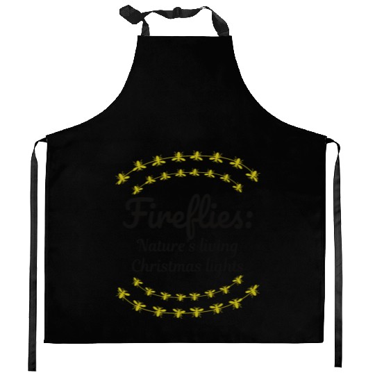 Fireflies Firefly Lightning Bug Insect Christmas Kitchen Aprons