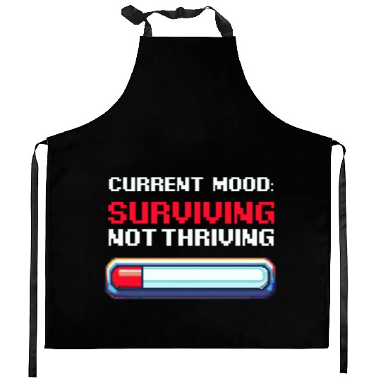 Depression Awareness Surviving, Not Thriving Kitchen Aprons