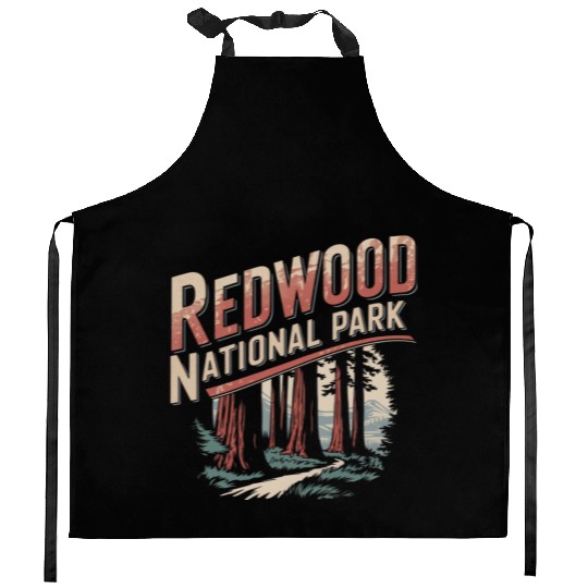 Redwood National Park Kitchen Aprons