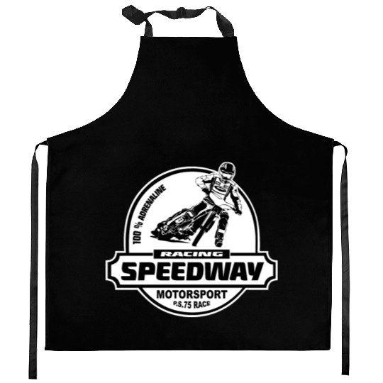 Motorcycle Speedway Racing Kitchen Aprons