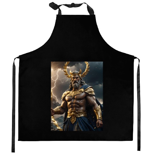Zeus Jupiter Roman Greek God Kitchen Aprons