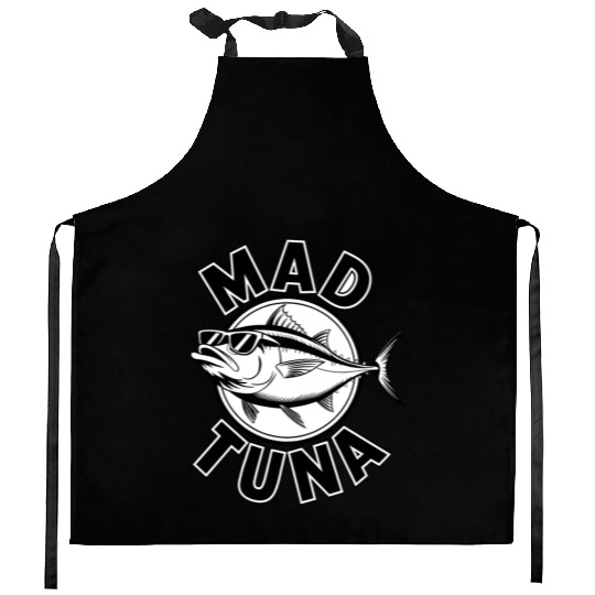 Quotes mad tuna Kitchen Aprons