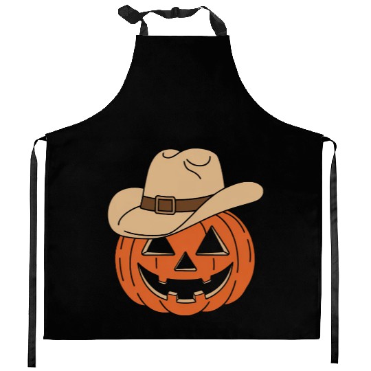 Howdy Pumpkin Halloween Kitchen Aprons