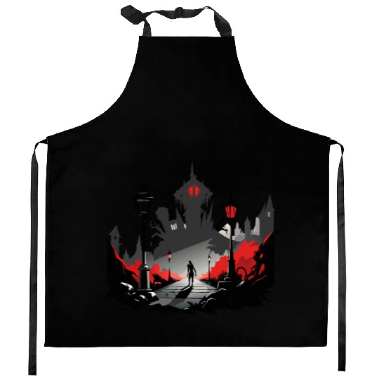 Ghost town Kitchen Aprons