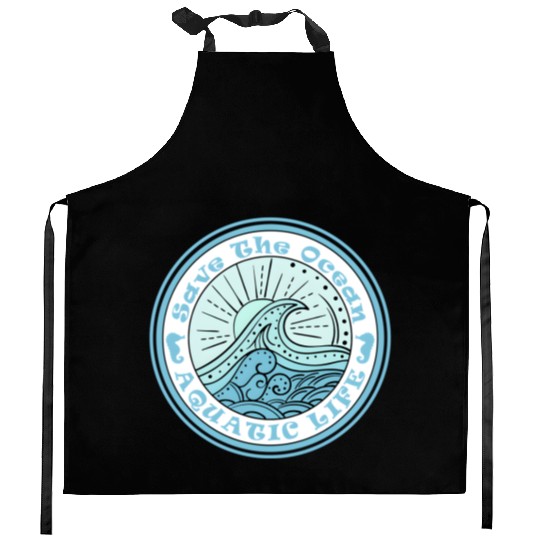 Save The Ocean Kitchen Aprons