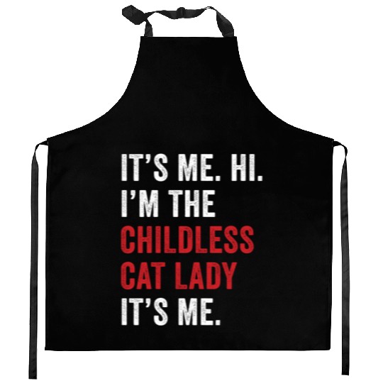 It's Me Hi Im The Childless Cat Lady Kamala Harris Kitchen Aprons