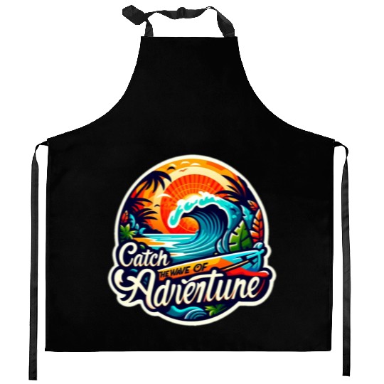 Wanderlust Waves Kitchen Aprons