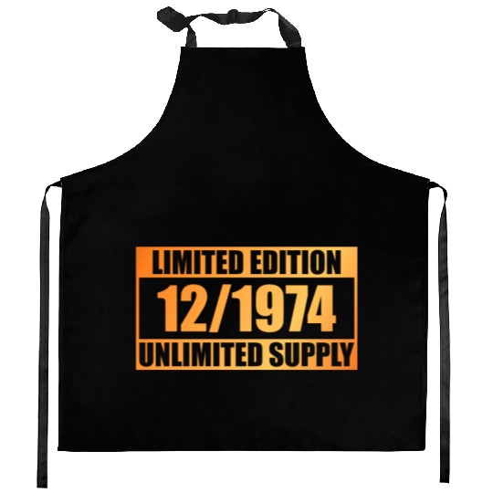 50th birthday Limited Edition - ꝏ Supply 12/1974 Kitchen Aprons