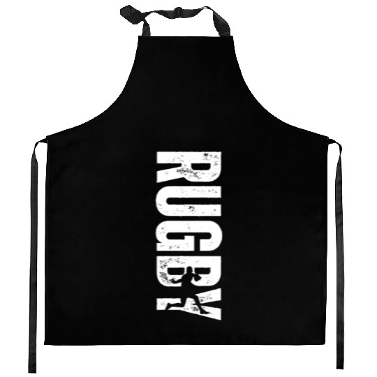 Rugby Coach Vintage Distressed Rugby Kitchen Aprons