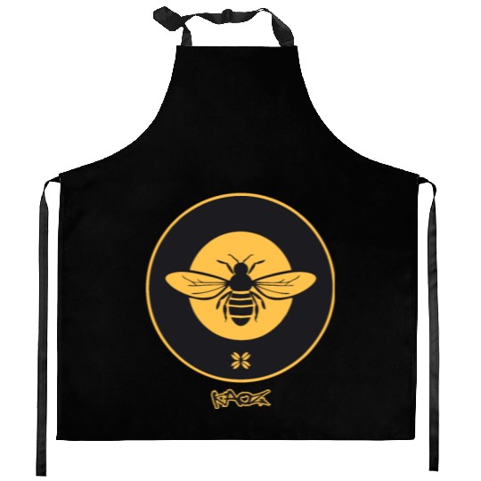 Bee Emblem: Nature's Buzz Kitchen Aprons