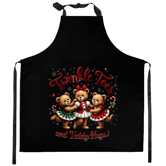 Teddy Bear Ballet Kitchen Aprons