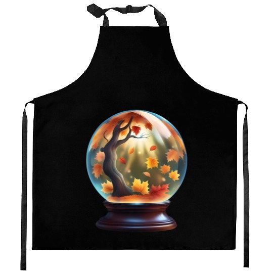 Autumn crystal ball. Kitchen Aprons