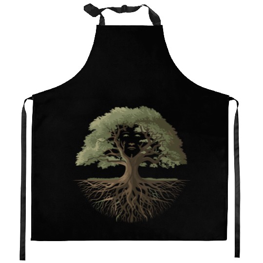Tree of life for a Nature lover Kitchen Aprons