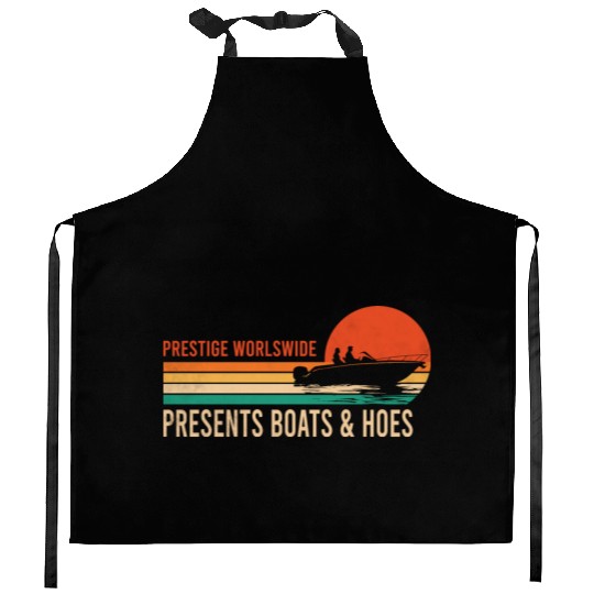 Vintage Retro Prestige Presents Boats And Hoes Kitchen Aprons