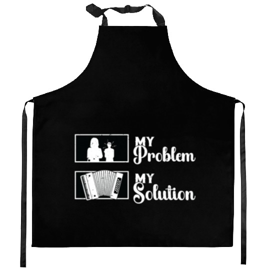 Accordion Player My Problem My Pictogram Mom Dad Kitchen Aprons