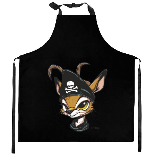 Gazelle Pirate Kitchen Aprons