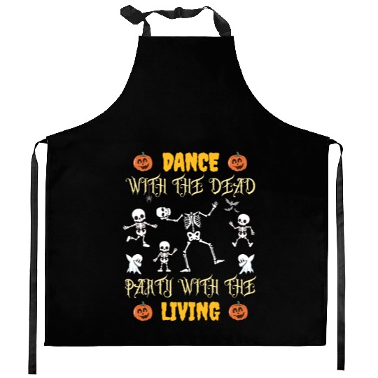 Halloween Dead Dance Party Kitchen Aprons design