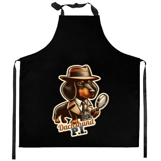 Dachshund PI Kitchen Aprons