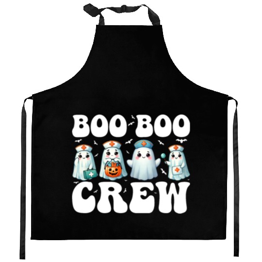 Boo Boo Crew Nurse Gifts Funny Halloween Costume Kitchen Aprons