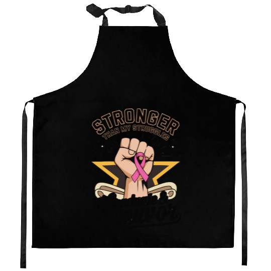 Stronger Than My Struggles – Graduate & Survivor Kitchen Aprons