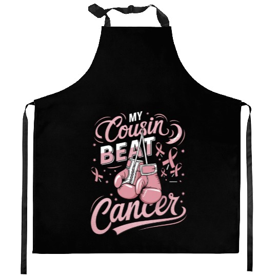 My Cousin Beat Cancer Breast Cancer Awareness Kitchen Aprons