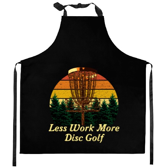 Work More Disc Golf Boss Golfer Manager Disc Golf Kitchen Aprons