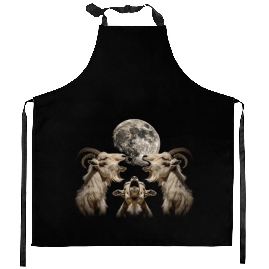 Goat Farm Animal Farmer Howling Moon Kitchen Aprons