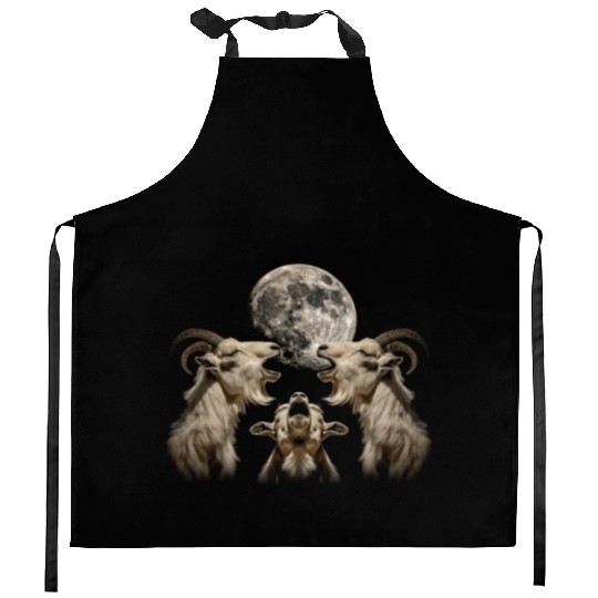 Goat Farm Animal Farmer Howling Moon Kitchen Aprons