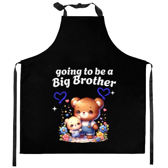 I'm Going To Be A Big Brother Cute Teddy Bears, Kitchen Aprons