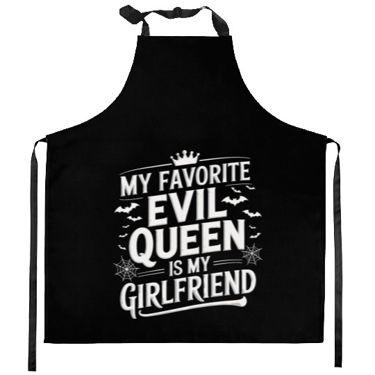 My Favorite Evil Queen Is My Girlfriend Kitchen Aprons