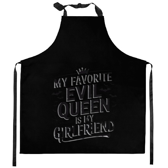 My Favorite Evil Queen Is My Girlfriend Kitchen Aprons