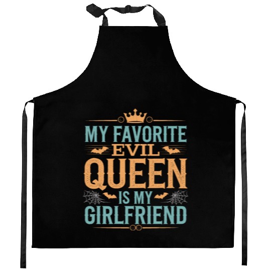 My Favorite Evil Queen Is My Girlfriend Kitchen Aprons