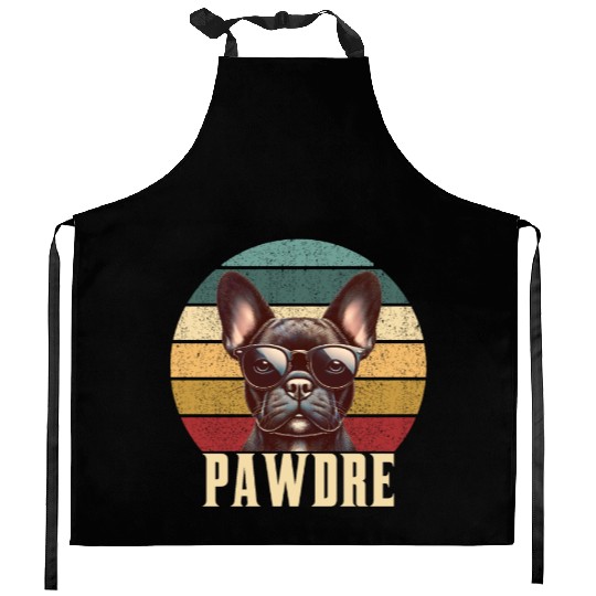 Pawdre Funny Best Dog Dad Ever Funny dog dad Kitchen Aprons
