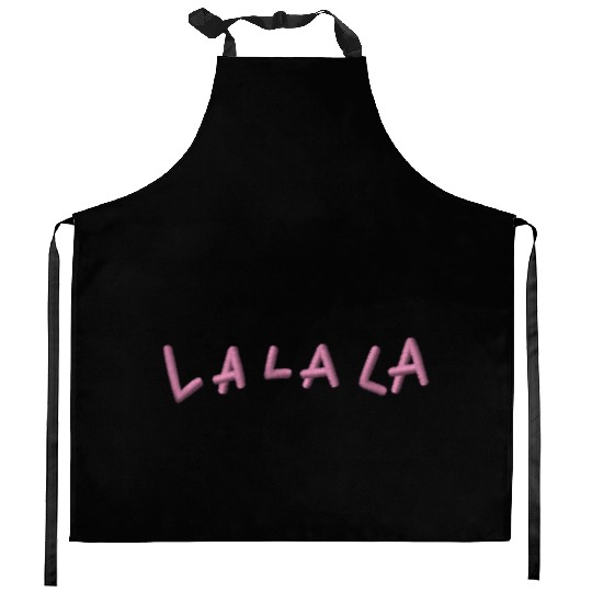 LA LA LA embroidered Kitchen Aprons