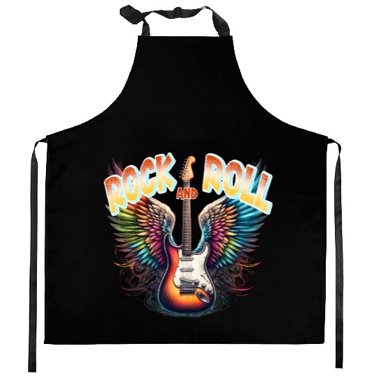 Rock and Roll - Guitar Kitchen Aprons
