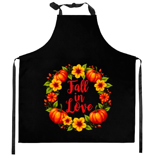 Fall in Love: Vibrant Autumn Decor Design Kitchen Aprons