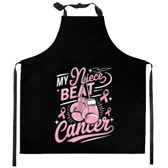 My Niece Beat Cancer Breast Cancer Awareness Kitchen Aprons