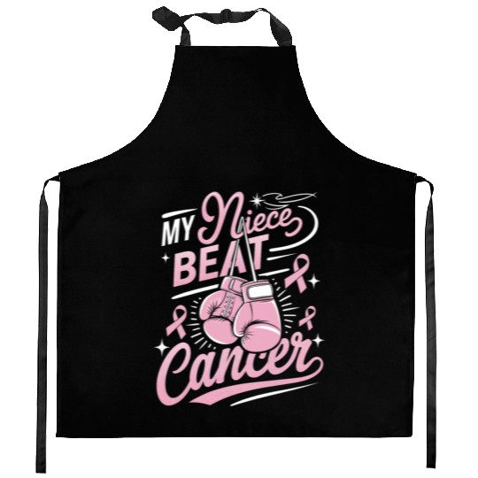 My Niece Beat Cancer Breast Cancer Awareness Kitchen Aprons