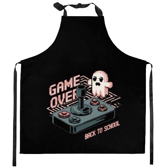 Game over back to school Kitchen Aprons