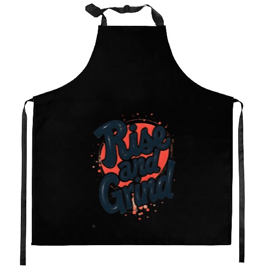 Rise and Grind Kitchen Aprons