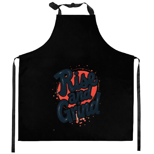 Rise and Grind Kitchen Aprons