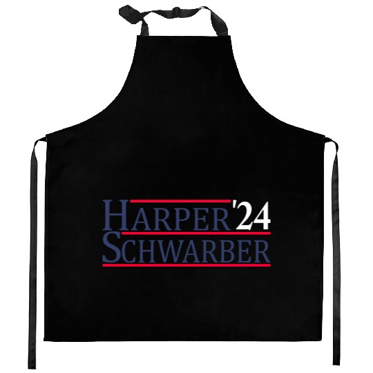 Philadelphia Baseball Harper Schwarber 24 Kitchen Aprons